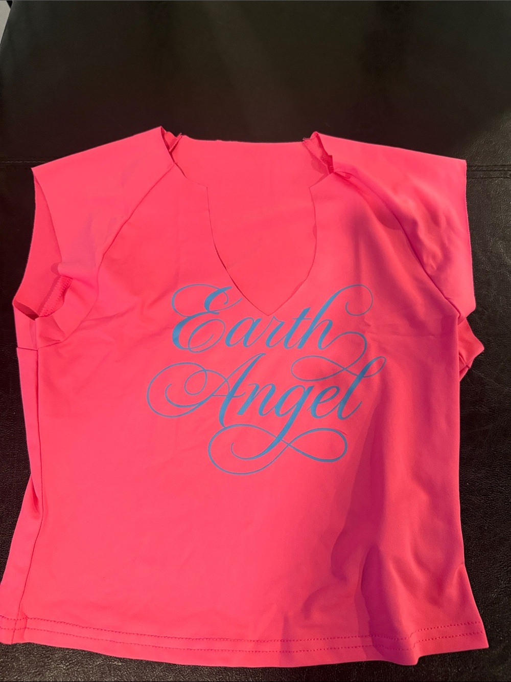 Women's Neon Pink V-Neck Tank